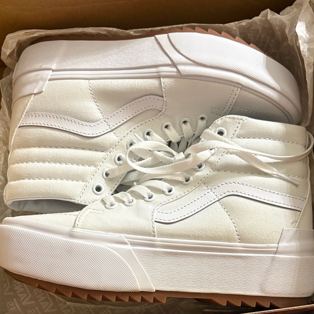 Vans White High-Top Sneakers